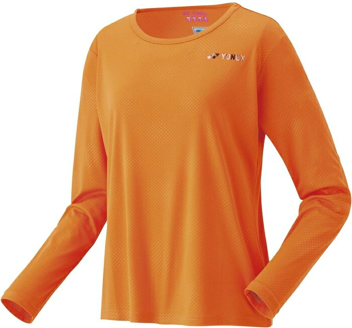 YONEX ヨネックス ウィメンズロングスリーブTシャツ (16815) [色 : ファインオレンジ] [サイズ : S]