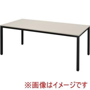 TRUSCO トラスコ中山 TRUSCO 会合一覧表 W1800xD900 白いこと自然的天板X黒脚 (MT1890NAABK 8000)