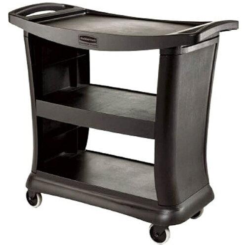 Rubbermaid Commercial Products エレクター 【長日月欠品中】エグゼクティブサービスカート 黒いこと (9T6807 1063)