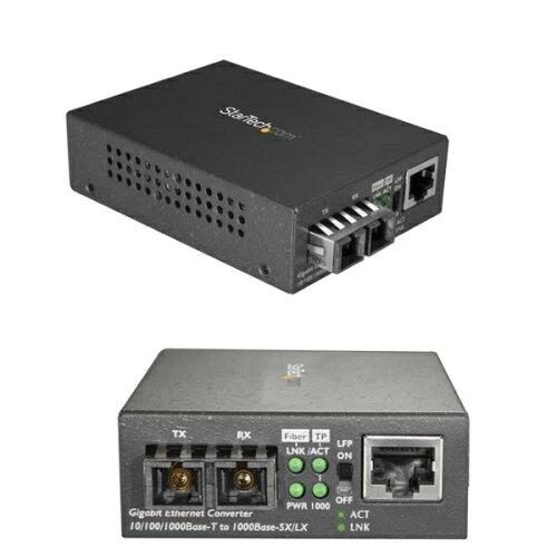 STARTECH.COM GIGABIT相応う光媒体変換器 1000BASE-LX 2芯SC端子 シングルジーメンス【MCMGBSCSM10】