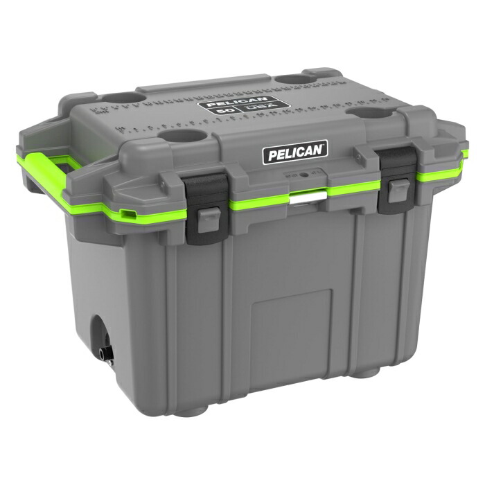 PELICAN PRODUCTS社 PELICAN 50QT エリート空調設備 靉靆たる薄墨色X緑であること (50Q1DKGRYEGRN 6309)