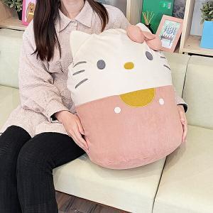 丸眞 サンリオ 日暈キティ くつろぎキティ ビーズ座蒲団 ぬいぐるみ 室内装飾 (3785003700)