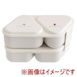 OSK ≪新商品≫【おにぎり】おにぎりランチケース二段 おにぎり 簡単 携帯 抗菌 ホワイト＜日本製＞ (150456)【入数:30】｜ECJOY！店