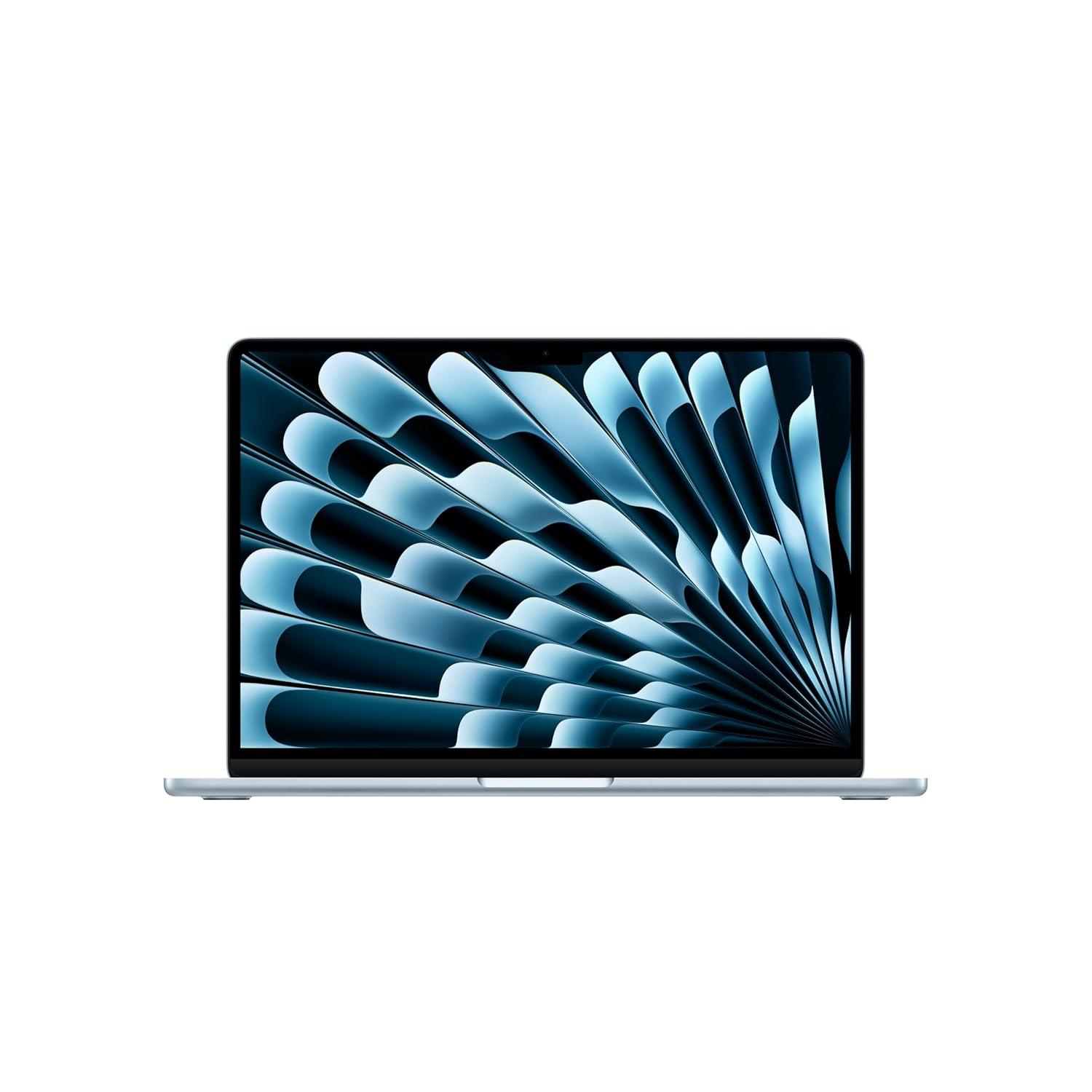APPLE アップル MDHJ4J/A APPLE MacBook Air macOS 13.0～13.2型（in） Apple M5 記憶装置16GB SSD 1結核症 2560×1664 Web写真機有り 1.0～1.5kg 青み系