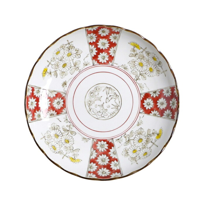 アワサカ ≪製造業者取寄≫ジャポニカキクの花 80皿 [日本製 美濃焼 食器 瀬戸もの] (-)【入数:40】 食器-食器・カトラリー・グラス-皿・プレート