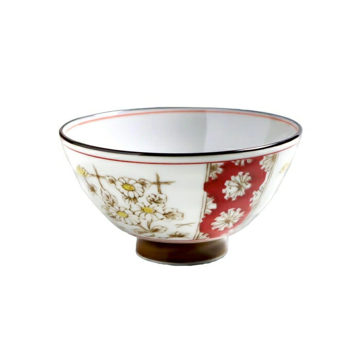 アワサカ ≪製造会社取寄≫ジャポニカキクの花 茶碗 [日本製 美濃焼 食器 瀬戸もの] (-)【入数:40】