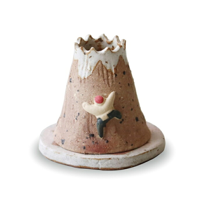 アワサカ ≪メーカー取寄≫クライミング火山 お香立て(簡易箱) [日本製 美濃焼 食器 陶器] (-)【入数:60】｜ECJOY！店