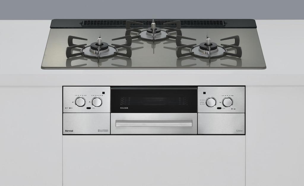 RINNAI リンナイ RHX71W42J3RW ビルトインガスコンロ Lisse続きもの 標準尺度幅75珊 スモーキーピンク【負けず劣らず品:RHS71W42J3RSTW】