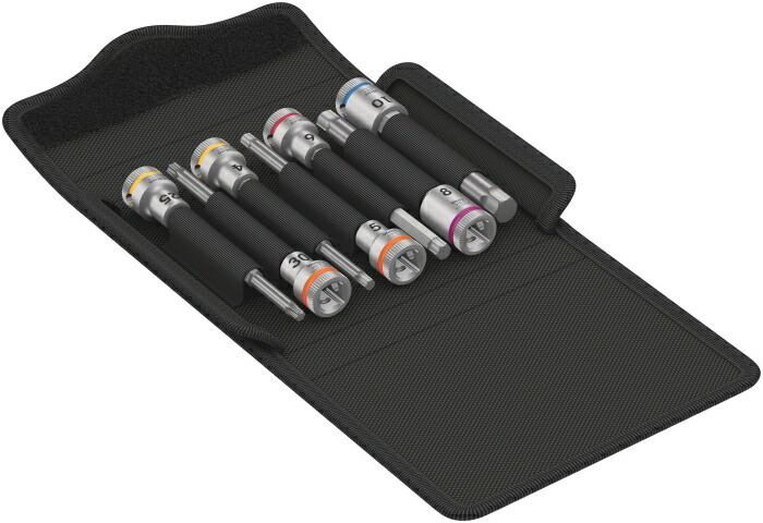 Wera Werkzeuge 004176 3/8DR6本Hex・Torxビットソケット(銀輪用【沖縄・離島への送りとどける不可】