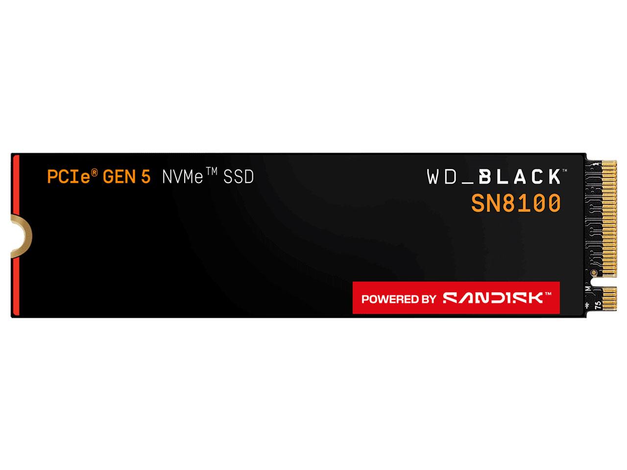 SANDISK Western Digital WD_BLACK SN8100 SSD M.2 PCIe Gen 5 x4 with NVM Express 4結核症 WDS400T1X0M(WDS400T1X0M)