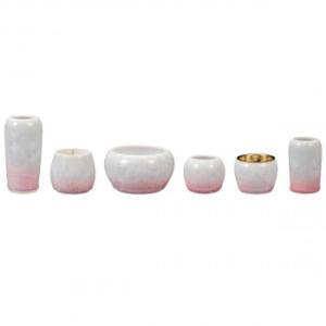 サンメニー 京都 花結晶II 6点セット 清水焼 淡桃 321h00E200072 (2280013)|ECJOY!店