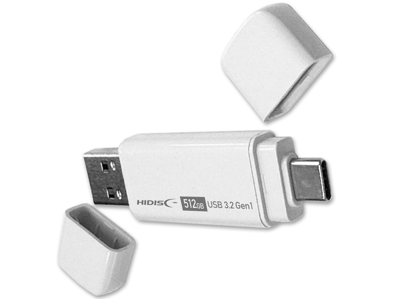 磁気科学研究所 HIDISC たわい無いに資料うつり変わりできるType-C＆USB A両相応う記憶装置 512GB