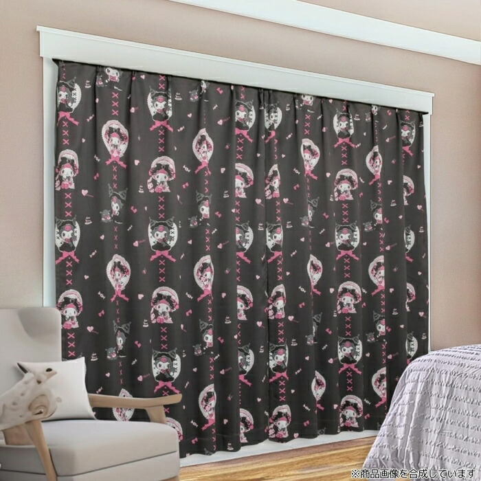 バード マイメロディ＆クロミ 2級 遮光 カーテン 2枚セット サンリオ Sanrio キャラクター SB-685-S (101920113101-03-01)【入数:16】｜ECJOY！店