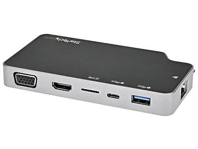 STARTECH.COM USBマルチポートこしき/USB-C/4K HDMI またはVGA/100W PD/2X USB/ローカルエリアネットワーク/M