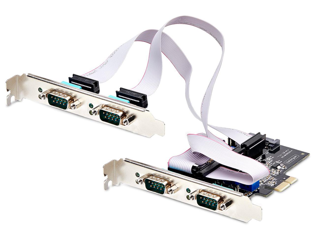 STARTECH.COM RS232C RS422 RS485アダプタ歌留多/PCIE X1/4界面/WIN ＆ LINUX/DB9
