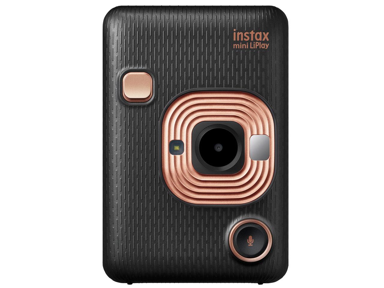 【店卸し資産限即納】FUJIFILM 富士フイルム ＜チェキ＞FUJIFILM ハイブリットインスタントカメラ instax mini LiPlay エレガントブラック(INS HM1 ELEGANT BLACK)