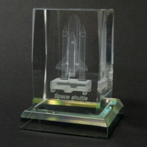 ファースト・アロー(FIRST ARROW) 置物 3Dクリスタル スペースシャトル No.120-629 ガラス (No.120-629)【入数:20】|ECJOY!店