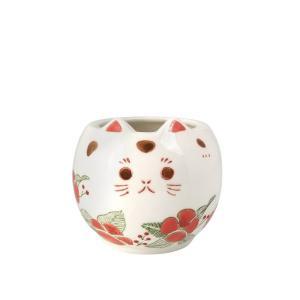 ケー・イー・アイ NY猫陶器 椿/和野花 (NY574)【入数:10】|ECJOY!店