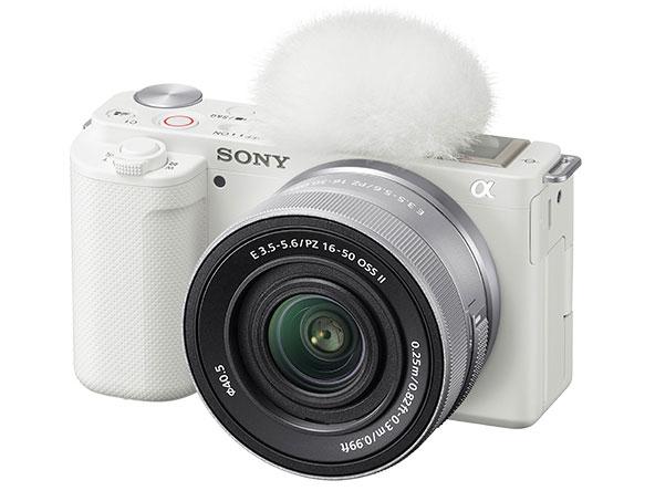 SONY ソニー ミラーレス一眼カメラ ZV-E10 パワーズームレンズキット(同梱レンズ:SELP16502) ホワイト ZV-E10K WQ レンズ交換式｜ECJOY！店
