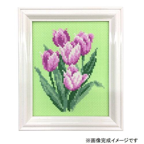 LECIEN (ルシアン) COSMO(コスモ) 四季折々の花だより チューリップ(3月) 刺しゅうキット (7623)【入数:5】|ECJOY!店