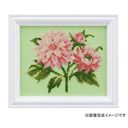 LECIEN (ルシアン) COSMO(コスモ) 四季折々の花だより ダリア(7月) 刺しゅうキット (7627)【入数:5】|ECJOY!店