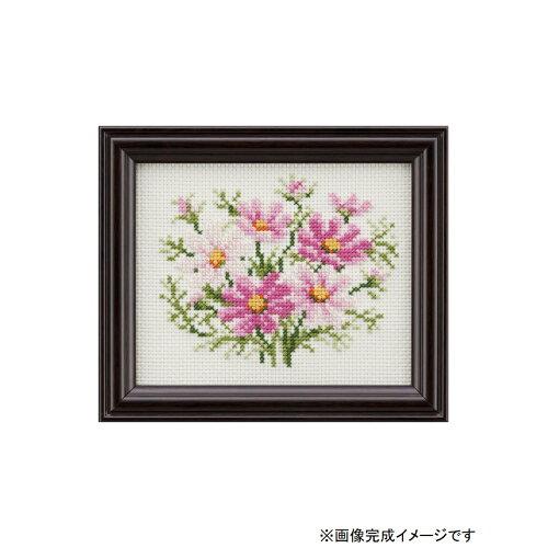 LECIEN (ルシアン) COSMO(コスモ) 四季折々の花だより コスモス(10月) 刺しゅうキット (7630)【入数:5】|ECJOY!店