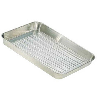 【まとめ買い10個セット品】 18-8水切バット 6枚取4/5 【角型バット ステンレス製 調理バット】【ECJ】