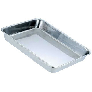 【まとめ買い10個セット品】 ステンレス浅型角バット 15枚取【角型バット ステンレス製 調理バット】【ECJ】