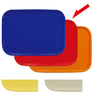 【まとめ買い10個セット品】 カラーコレクショントレー 角 M ダークレッド【サービストレー 人気 キッチン トレイ 業務用サービストレー 収納トレー サービストレイ お盆 テーブルウェア 業務用 卓上用品】【ECJ】
