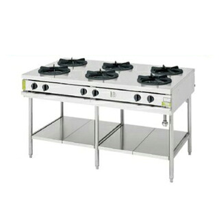 コメットカトウ ガスレンジ XYS両面タイプ D\u003d900 テーブルタイプ 1500×900×850 XYS-1590T ＬＰＧ(プロパンガス) 【メーカー直送/後払い決済不可】【ECJ】