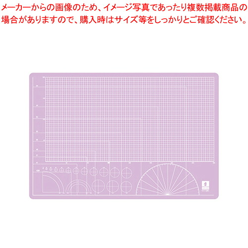 【まとめ買い10個仕掛ける品】スケルトンカッティングマット STN-A3-P サクラ色 1枚【ECJ】