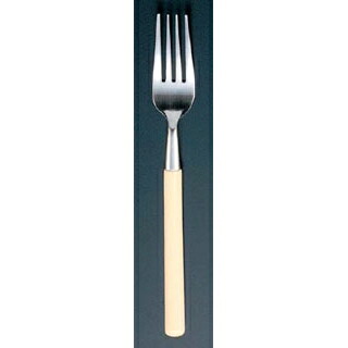 【まとめ買い10個セット品】 18-8 エデン デザートフォーク 白【ECJ】