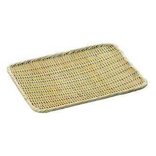 【まとめ買い10個セット品】 竹 角盆ザル 尺1(270×330)【ECJ】