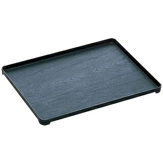 【まとめ買い10個セット品】 木がら盆 黒 3930(390×300)PP製【ECJ】
