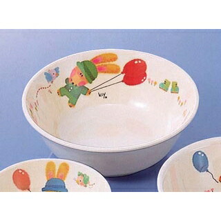 【まとめ買い10個セット品】 メラミン子供食器 スイートラビット ボール 大 J9SR【ECJ】