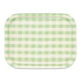 【まとめ買い10個セット品】 Rトレー ミルキーチェック(S)グリーン(ノンスリップ加工)【ECJ】