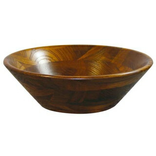【まとめ買い10個書き割り品】 けやき サラダ菜どんぶり鉢(油絵の具色つや)130002 φ300【ECJ】