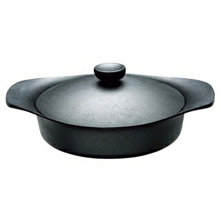 【まとめ買い10個セット品】柳宗理 南部鉄鍋 浅型 22cm 鉄蓋・ハンドル付(12150810-0003) 【ECJ】