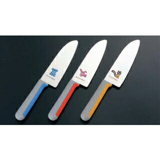 【まとめ買い10個セット品】 正広 こども庖丁 24345 りす(イエロー)左きき用 13cm【ECJ】｜マルシェ＆キッチンカーWORLD