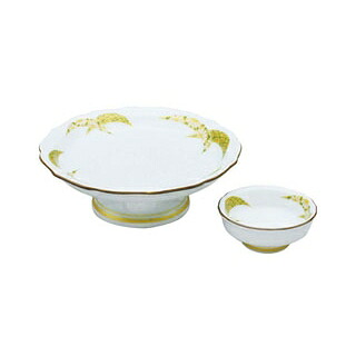 【まとめ買い10個書き割り品】 アルセ子ヒツジ強化因子食器 金彩扇上昇皿 EC2-65【ECJ】