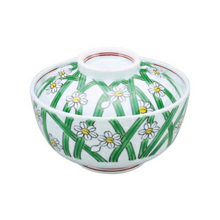 【まとめ買い10個セット品】 アルセラム強化食器 水仙画蓋物 EC3-47【ECJ】