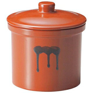 【まとめ買い10個仕掛ける品】 蓋付切立瓶 1号 1.8L 紅星窯【ECJ】 調理器具・製菓器具-その他