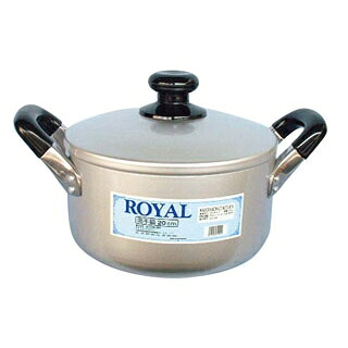 【まとめ買い10個セット品】 ロイヤル アルマイト 両手鍋 24cm【ECJ】