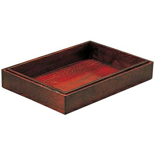 【まとめ買い10個仕掛ける品】 ケヤキ合わせ板 お召しもの盆 大 605×420×85 11-171-5【ECJ】