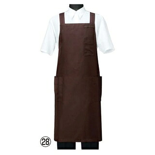 【まとめ買い10個セット品】 エプロン CT2566-6 ブラウン L【ECJ】｜マルシェ＆キッチンカーWORLD