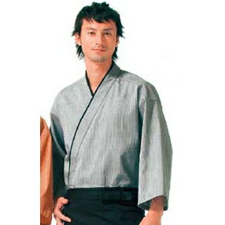 【まとめ買い10個仕掛ける品】 作務衣(男女兼用)KJ0010-2 薄墨色 L【ECJ】