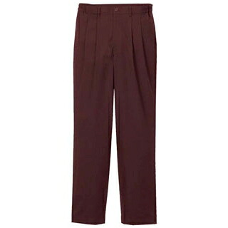 【まとめ買い10個仕掛ける品】 ツータックパンツ(成人男性用)KP001M-6 茶 4L【ECJ】 その他-調理器具・製菓器具