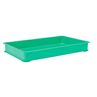 【まとめ買い10個セット品】 EBM PPカラー番重 A型 特大 グリーン(サンコー製)【ECJ】|マルシェ&キッチンカーWORLD