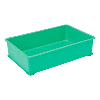 【まとめ買い10個セット品】 EBM PPカラー番重 A型 小 グリーン(サンコー製)【ECJ】｜マルシェ＆キッチンカーWORLD