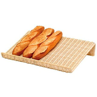 【まとめ買い10個仕掛ける品】籐製 フランスパンスタンド 横置浅型 16-701【ECJ】